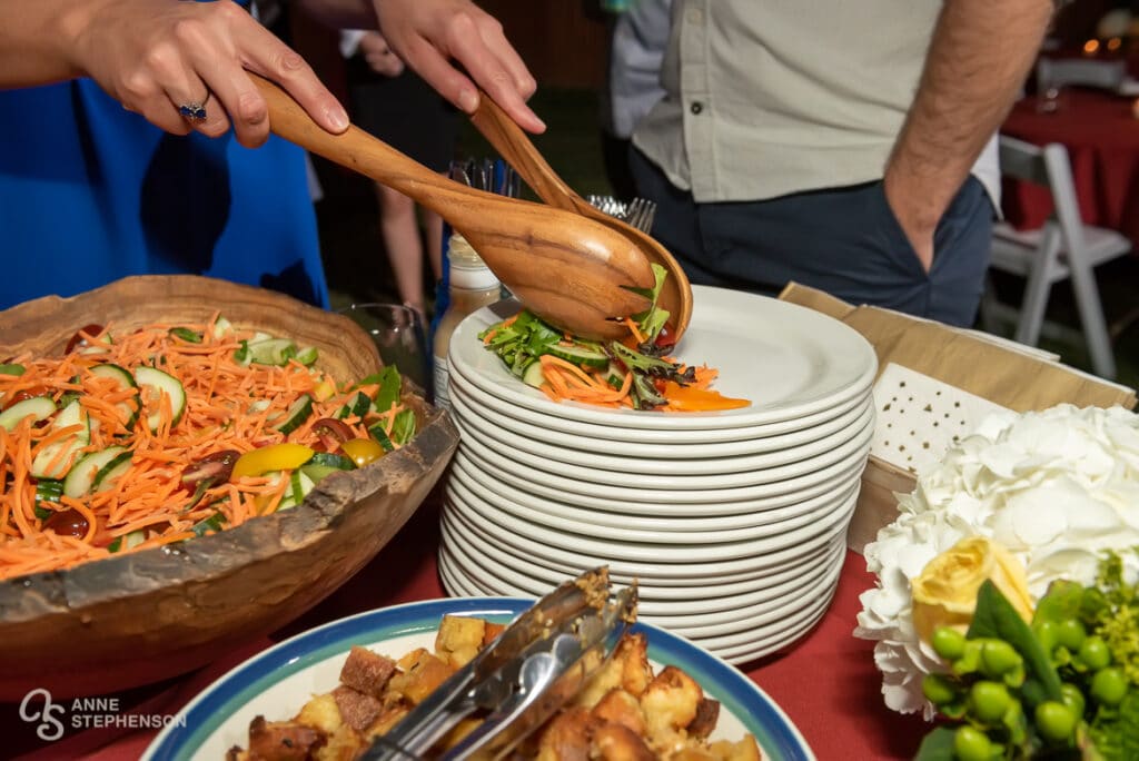 Serving up green salad