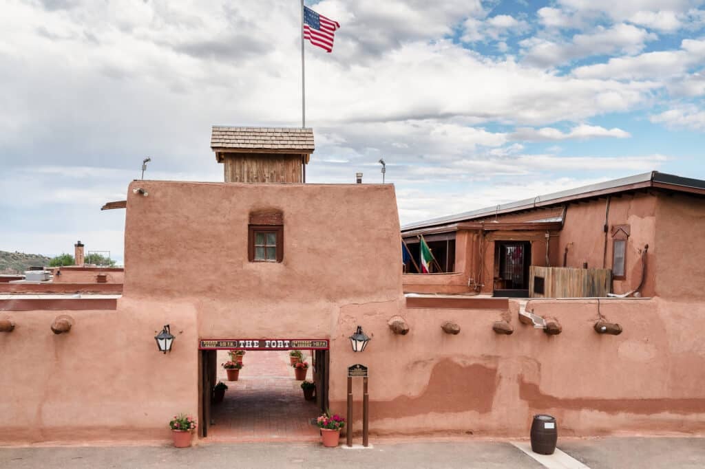 Exterior view of The Fort, an historic property and popular venue in Morrison, Colorado.