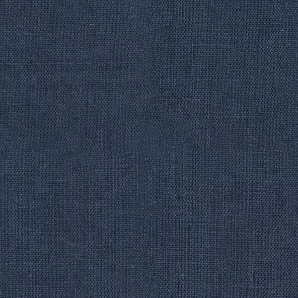 Color swatch of navy linen fabric.
