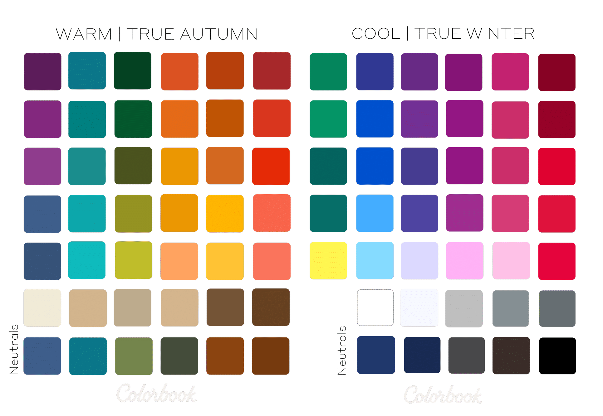 Color analysis for wedding and portrait photography starts with understanding your color palettes.