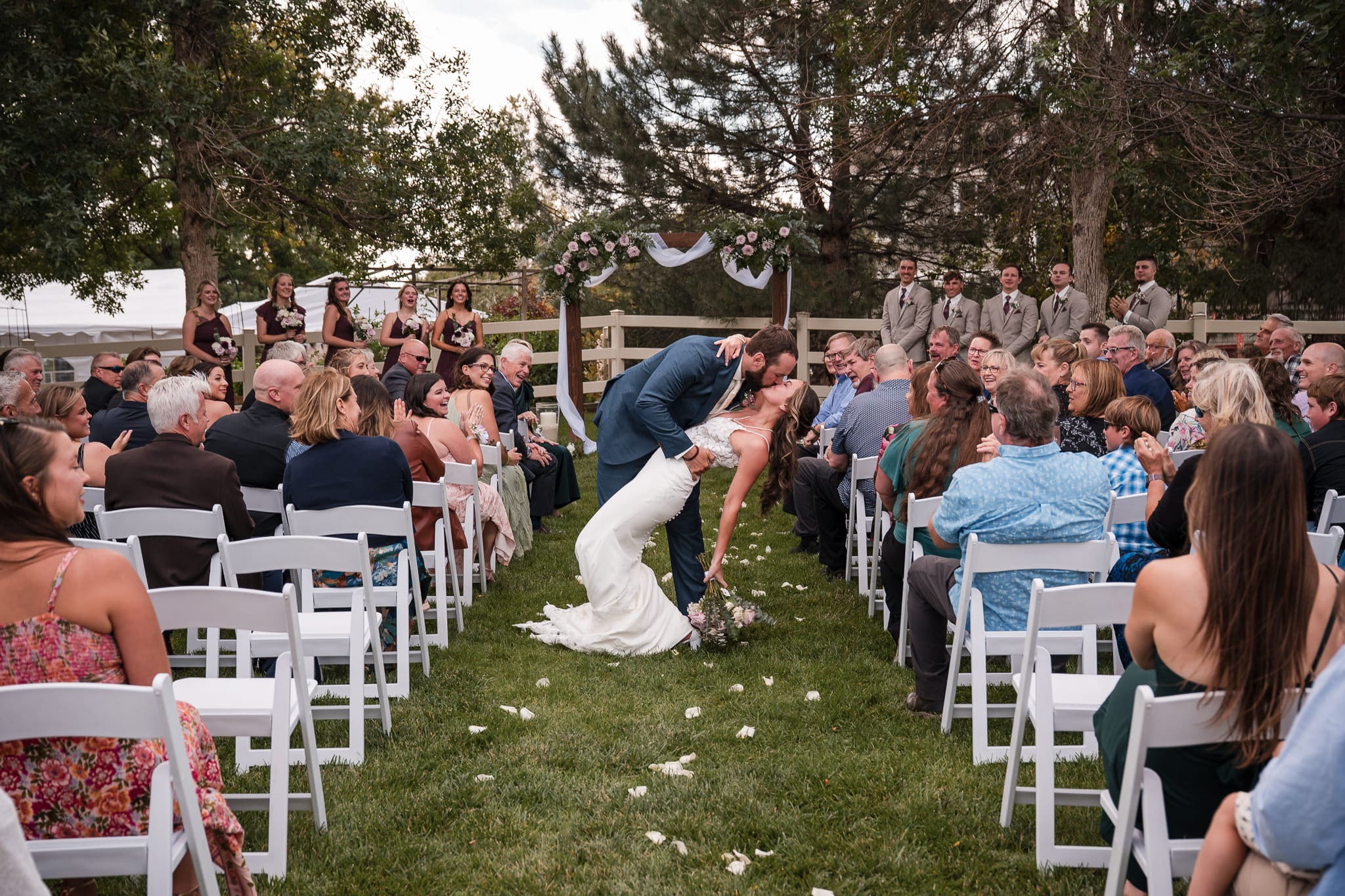 Italian-Inspired Thornton Backyard Wedding: Amanda & Ty